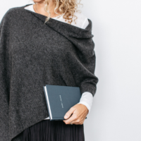 Cashmere Topper Charcoal Colour