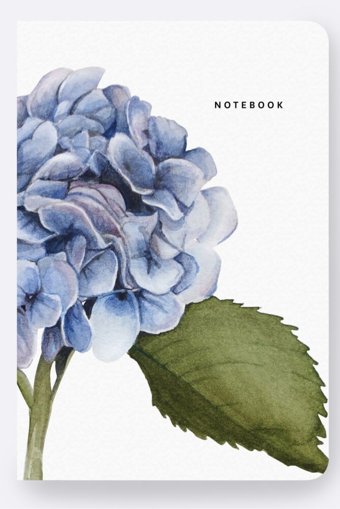 Lined Notebook - Hydrangea