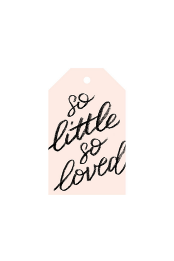 So Little So Loved gift tag
