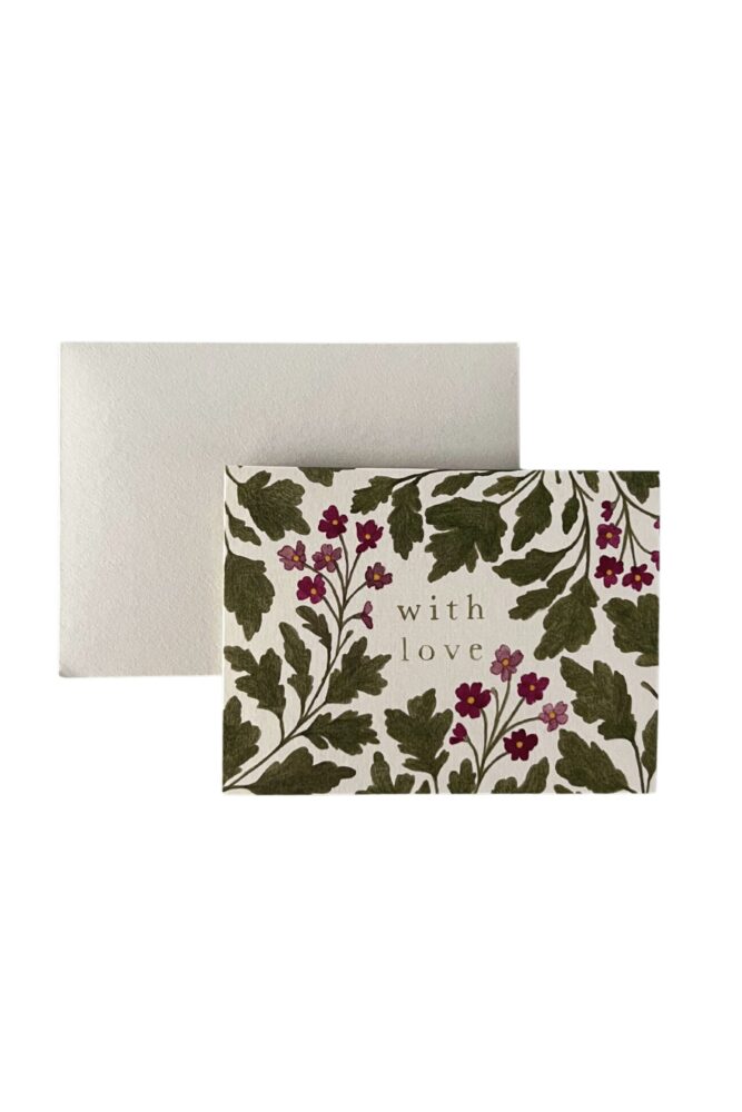 Flora 'With Love' Mini Card